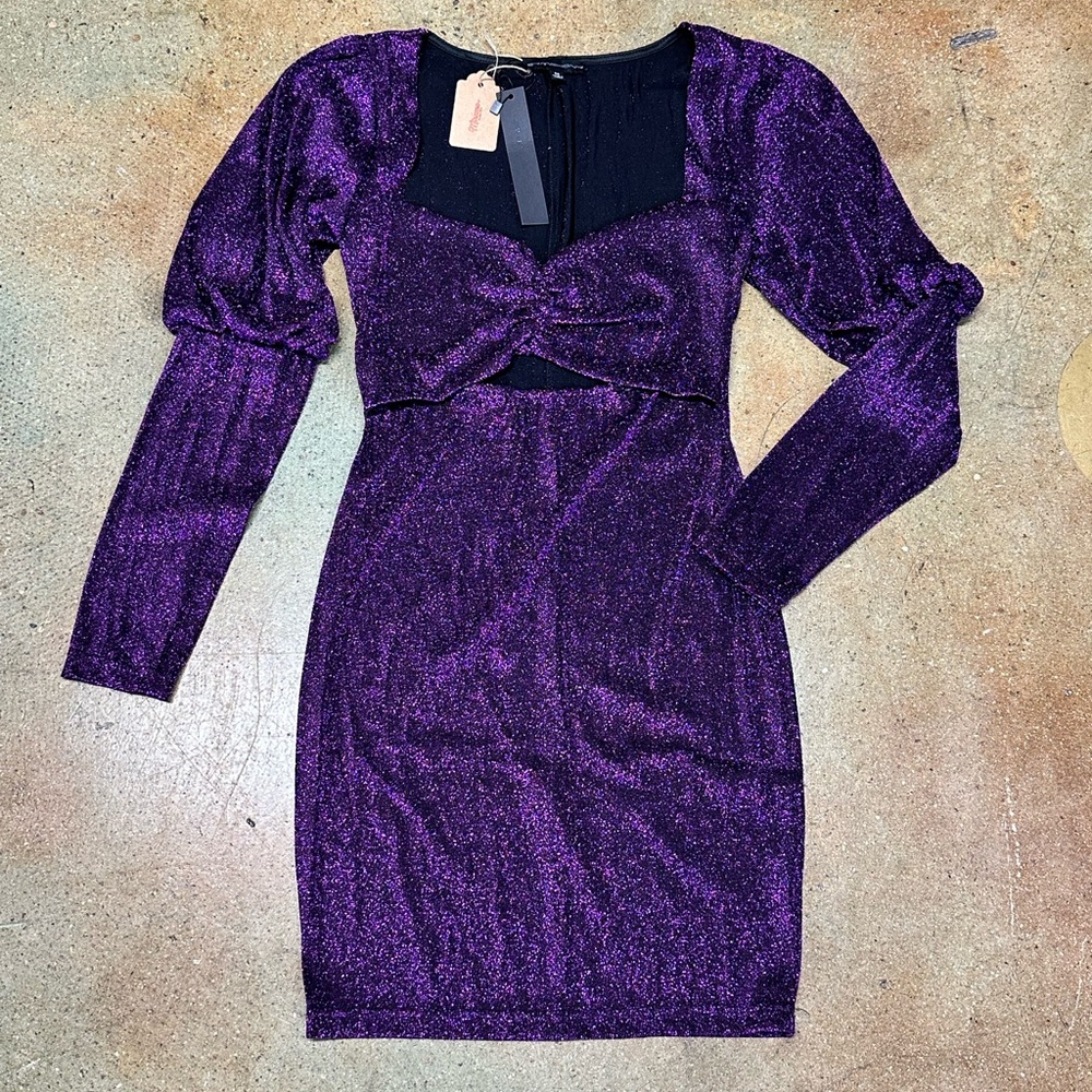 Purple shimmer dress